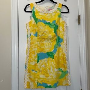 Lily Pulitzer Yellow Floral Dress